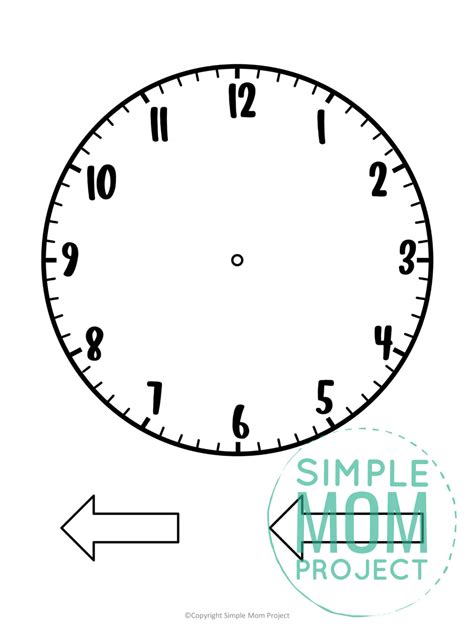 Free Printable Clock Template